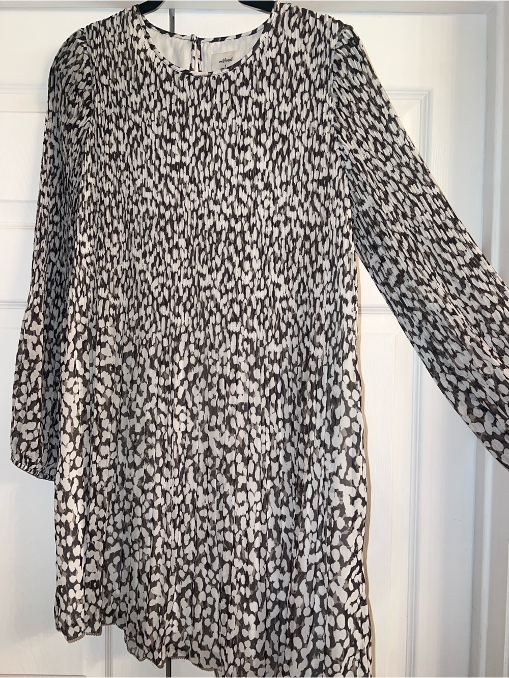WilfredDaydreamer Mini Dress Black and White Pleated